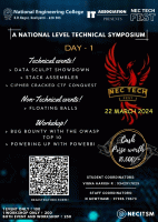 NEC-TECHFEST IT 2024 Technical Symposium Poster